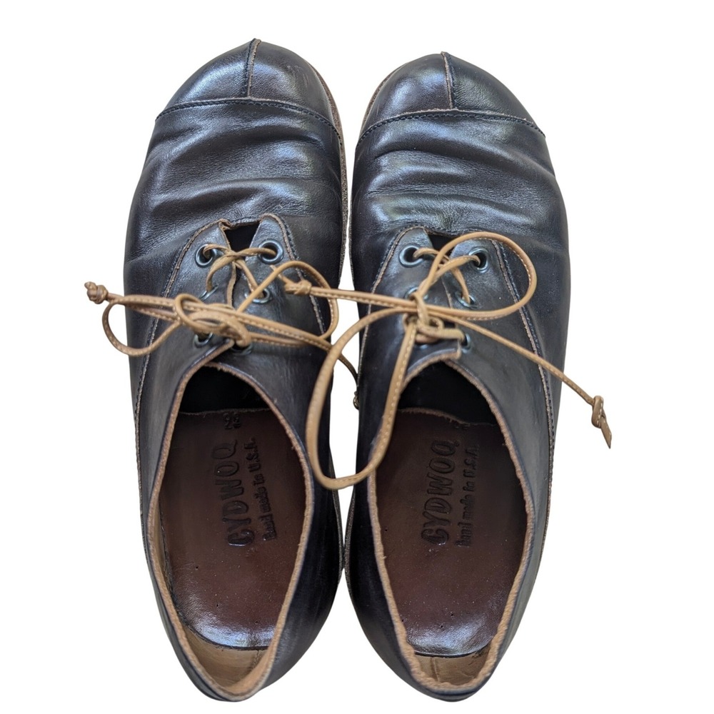 Cydwoq Wolf Womens Brown Leather Lace Up Oxfords Shoes Size 36 Hand Made USA 6 - Picture 6 of 11